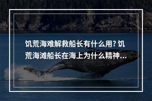 饥荒海难解救船长有什么用? 饥荒海滩船长在海上为什么精神一直下降攻略合集