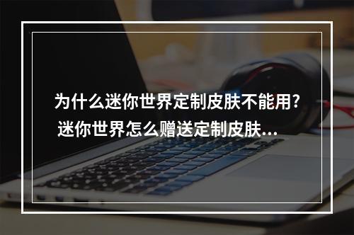 为什么迷你世界定制皮肤不能用? 迷你世界怎么赠送定制皮肤攻略详情