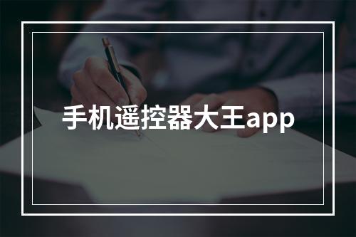 手机遥控器大王app