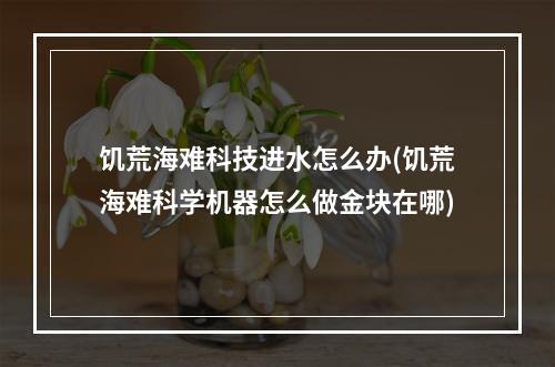 饥荒海难科技进水怎么办(饥荒海难科学机器怎么做金块在哪)