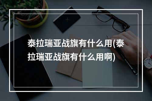 泰拉瑞亚战旗有什么用(泰拉瑞亚战旗有什么用啊)