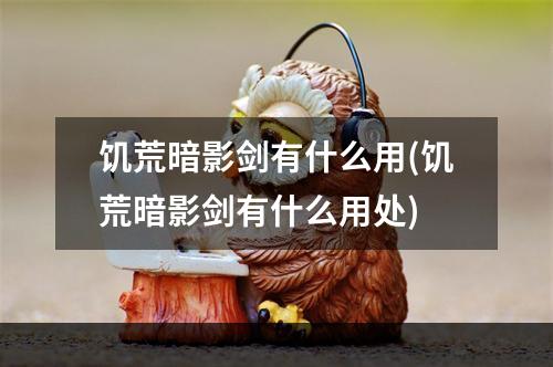 饥荒暗影剑有什么用(饥荒暗影剑有什么用处)