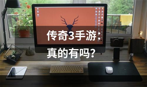 传奇3手游：真的有吗？