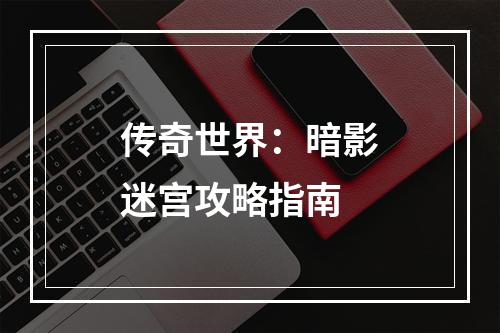 传奇世界：暗影迷宫攻略指南