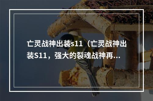 亡灵战神出装s11（亡灵战神出装S11，强大的裂魂战神再度霸气登场！）