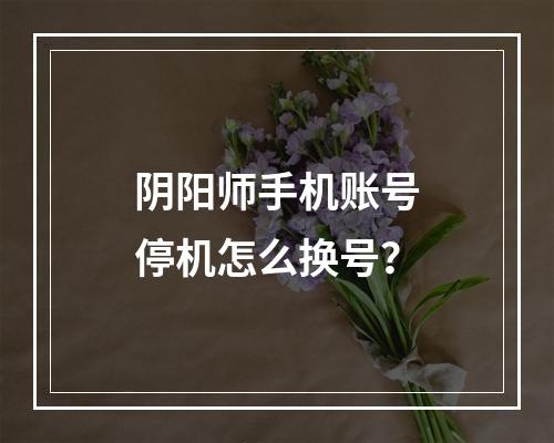 阴阳师手机账号停机怎么换号？