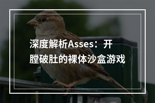 深度解析Asses：开膛破肚的裸体沙盒游戏