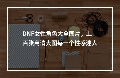 DNF女性角色大全图片，上百张高清大图每一个性感迷人