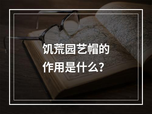 饥荒园艺帽的作用是什么？