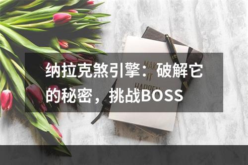 纳拉克煞引擎：破解它的秘密，挑战BOSS