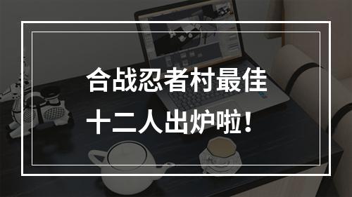 合战忍者村最佳十二人出炉啦！