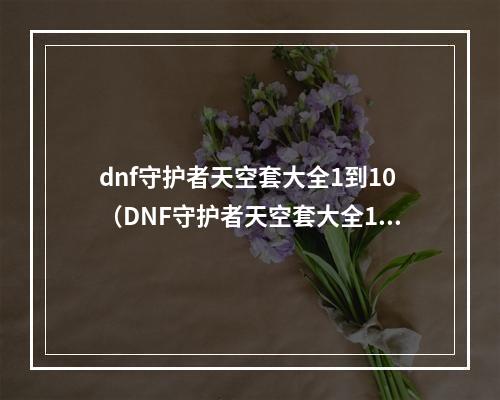 dnf守护者天空套大全1到10（DNF守护者天空套大全1到10，想要了解这个强大的装备系列吗？）