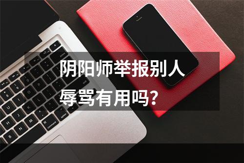 阴阳师举报别人辱骂有用吗？