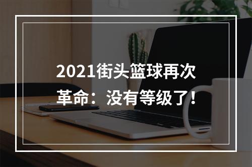 2021街头篮球再次革命：没有等级了！