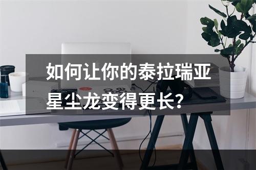 如何让你的泰拉瑞亚星尘龙变得更长？