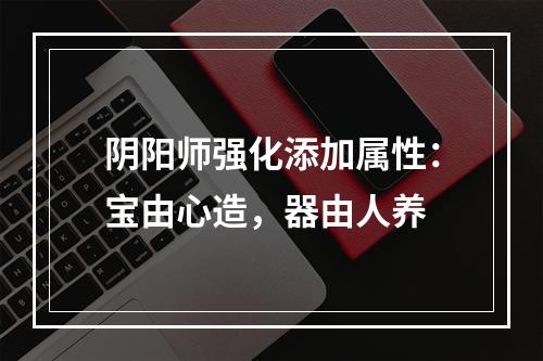 阴阳师强化添加属性：宝由心造，器由人养