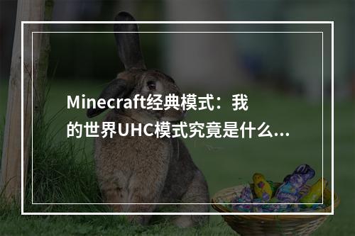 Minecraft经典模式：我的世界UHC模式究竟是什么？