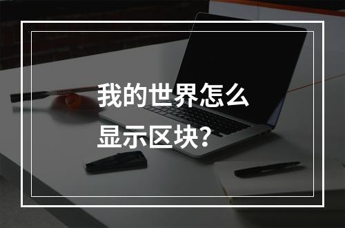 我的世界怎么显示区块？