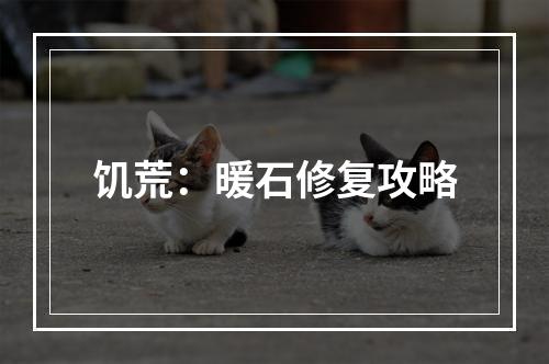 饥荒：暖石修复攻略