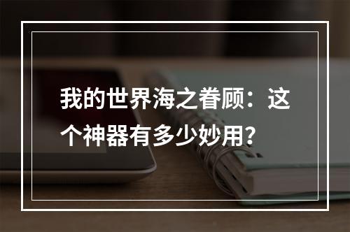 我的世界海之眷顾：这个神器有多少妙用？