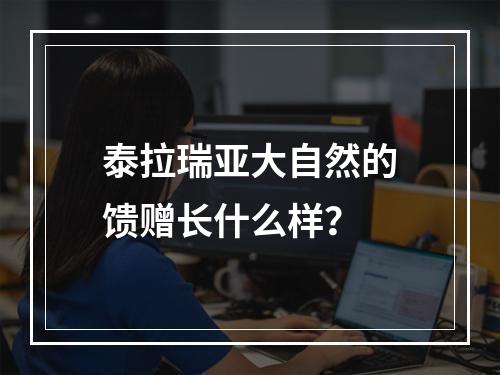 泰拉瑞亚大自然的馈赠长什么样？