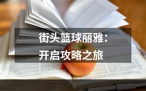 街头篮球丽雅：开启攻略之旅