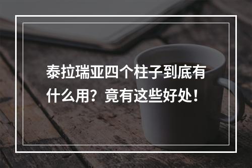 泰拉瑞亚四个柱子到底有什么用？竟有这些好处！