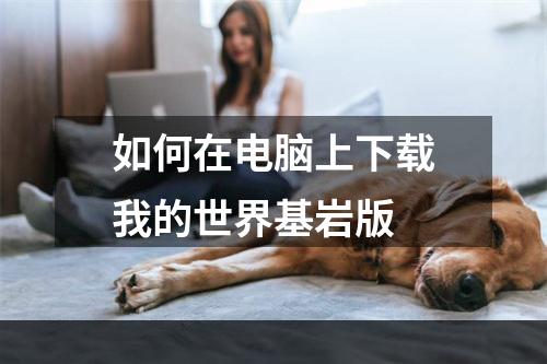 如何在电脑上下载我的世界基岩版