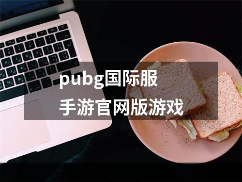 pubg国际服手游官网版游戏