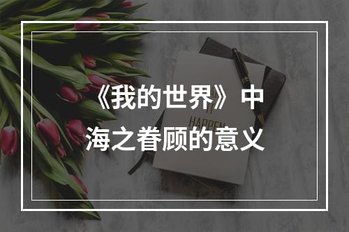 《我的世界》中海之眷顾的意义