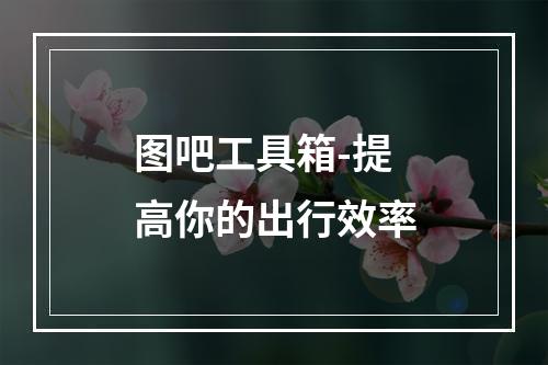 图吧工具箱-提高你的出行效率