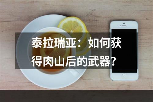 泰拉瑞亚：如何获得肉山后的武器？