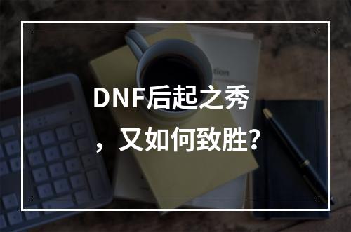 DNF后起之秀，又如何致胜？