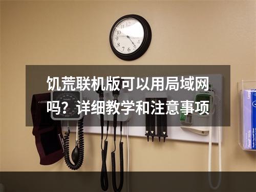 饥荒联机版可以用局域网吗？详细教学和注意事项