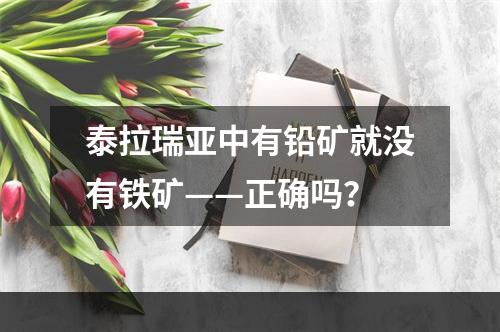 泰拉瑞亚中有铅矿就没有铁矿——正确吗？