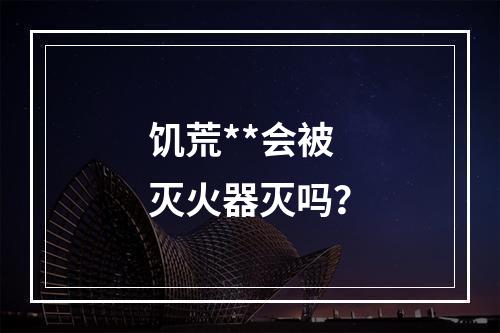 饥荒**会被灭火器灭吗？