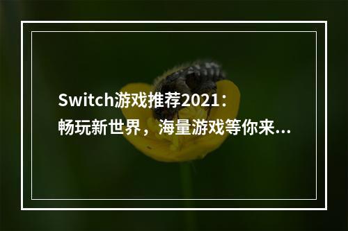 Switch游戏推荐2021：畅玩新世界，海量游戏等你来！