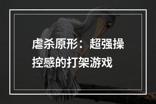 虐杀原形：超强操控感的打架游戏