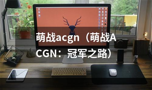 萌战acgn（萌战ACGN：冠军之路）