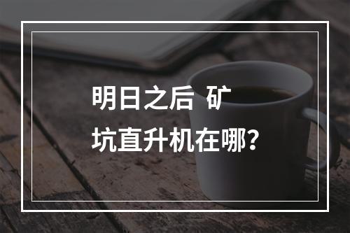 明日之后  矿坑直升机在哪？