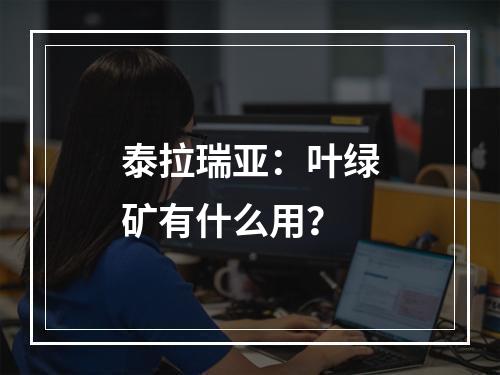 泰拉瑞亚：叶绿矿有什么用？