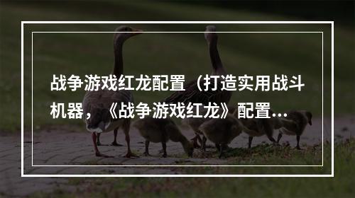 战争游戏红龙配置（打造实用战斗机器，《战争游戏红龙》配置攻略）