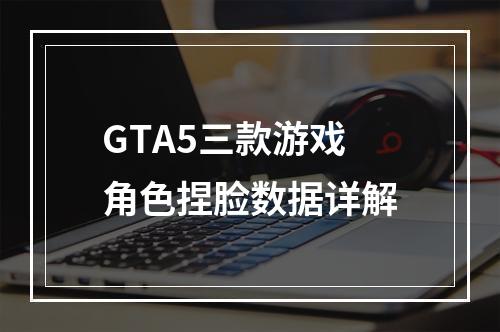 GTA5三款游戏角色捏脸数据详解