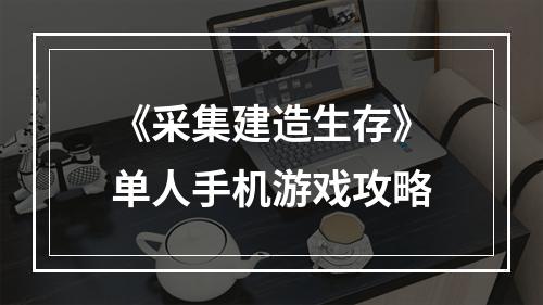 《采集建造生存》单人手机游戏攻略