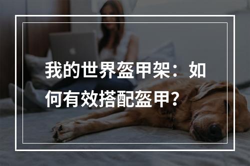 我的世界盔甲架：如何有效搭配盔甲？