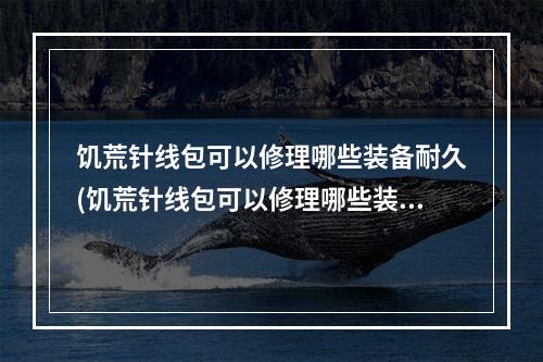 饥荒针线包可以修理哪些装备耐久(饥荒针线包可以修理哪些装备耐久的)