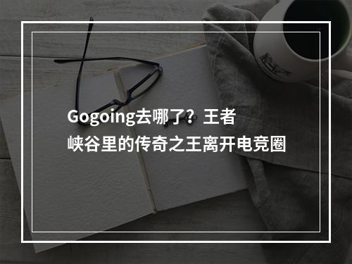 Gogoing去哪了？王者峡谷里的传奇之王离开电竞圈