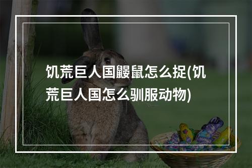 饥荒巨人国鼹鼠怎么捉(饥荒巨人国怎么驯服动物)