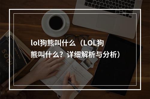 lol狗熊叫什么（LOL狗熊叫什么？详细解析与分析）