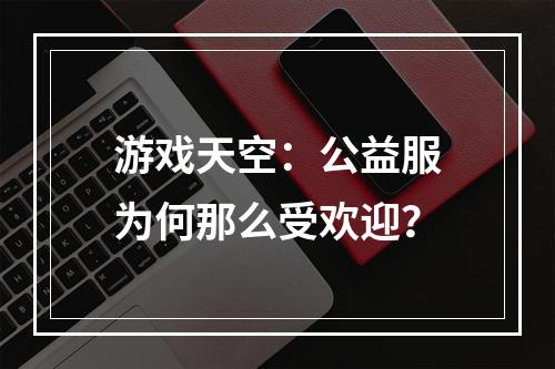 游戏天空：公益服为何那么受欢迎？